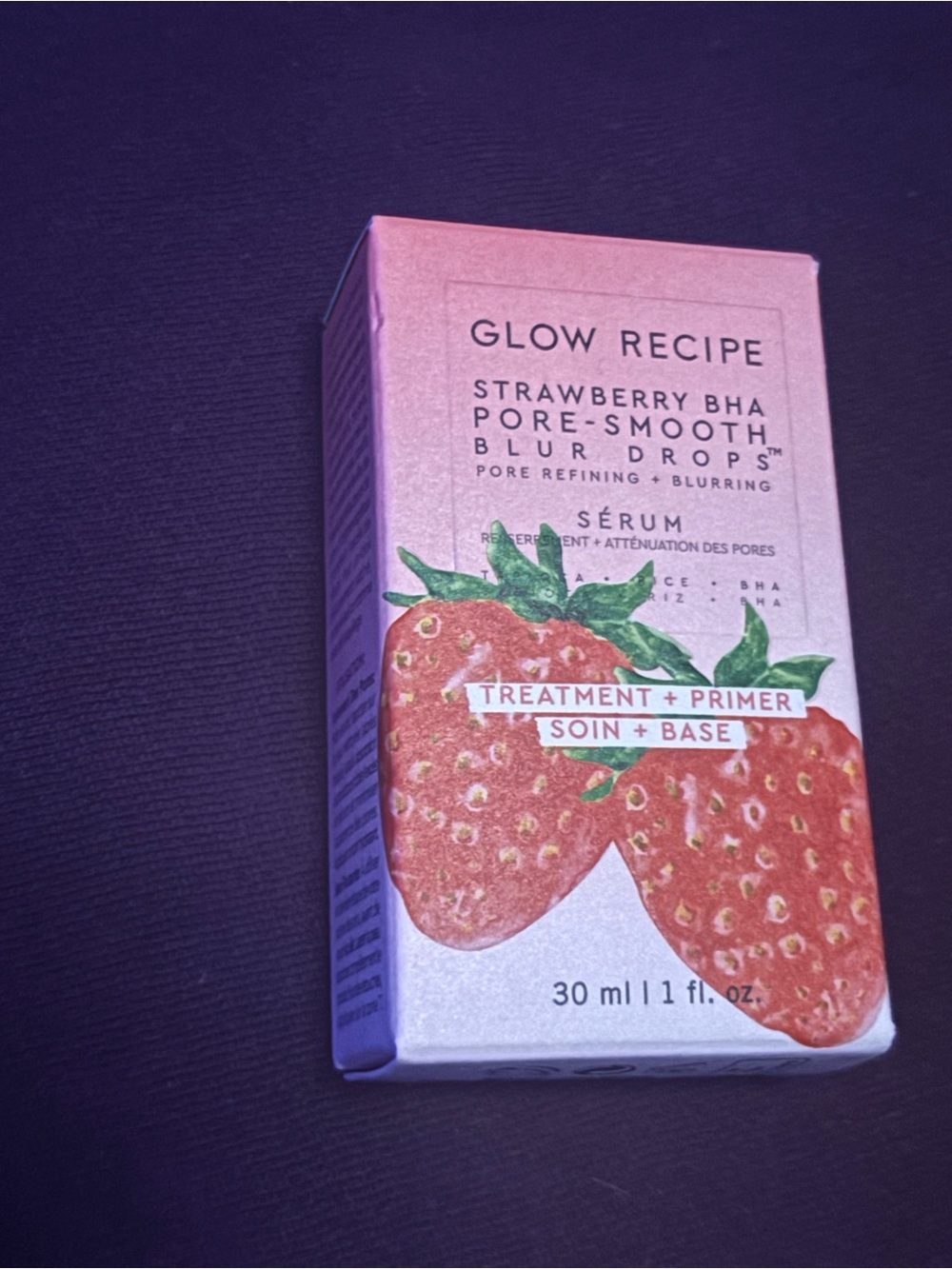 Glow Recipe Strawberry BHA Pore-Smooth Blur Drops - new in box
